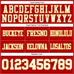 Custom Red White-Gold Mesh Authentic Football Jersey Custom Red White-Gold Mesh Authentic Football Jersey